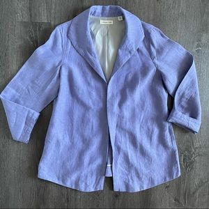 Lavender  Linen Open Blazer / Jacket (P14 / L)